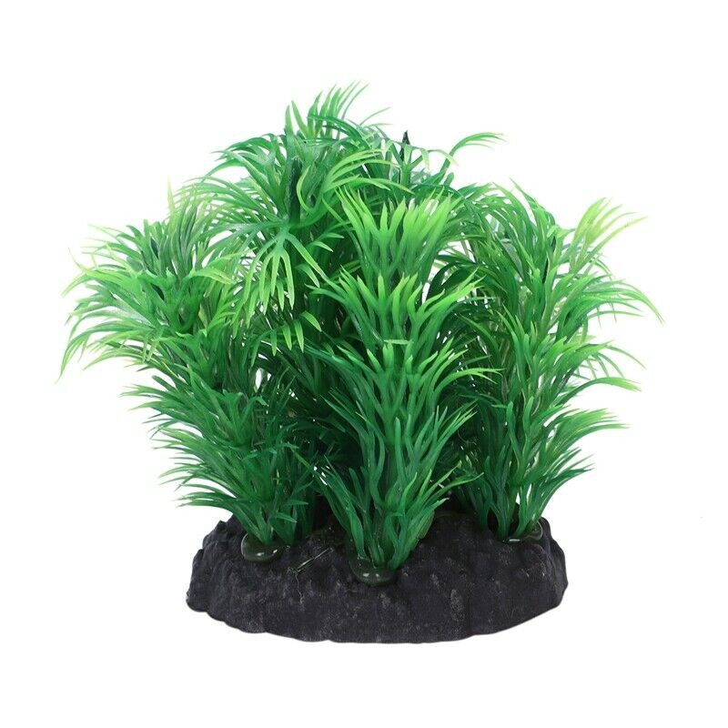 Aquarium Artificial Plastic Grass Aquatic Plant Aquarium Plant Green 8cm