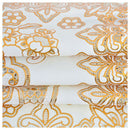 Bronzing Coffee table Tablecloth Hollow Pvc Plastic Coffee table Waterproof