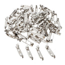 60pcs DIY Brooch Findings Pin Back Base Settings For Badge Corsage