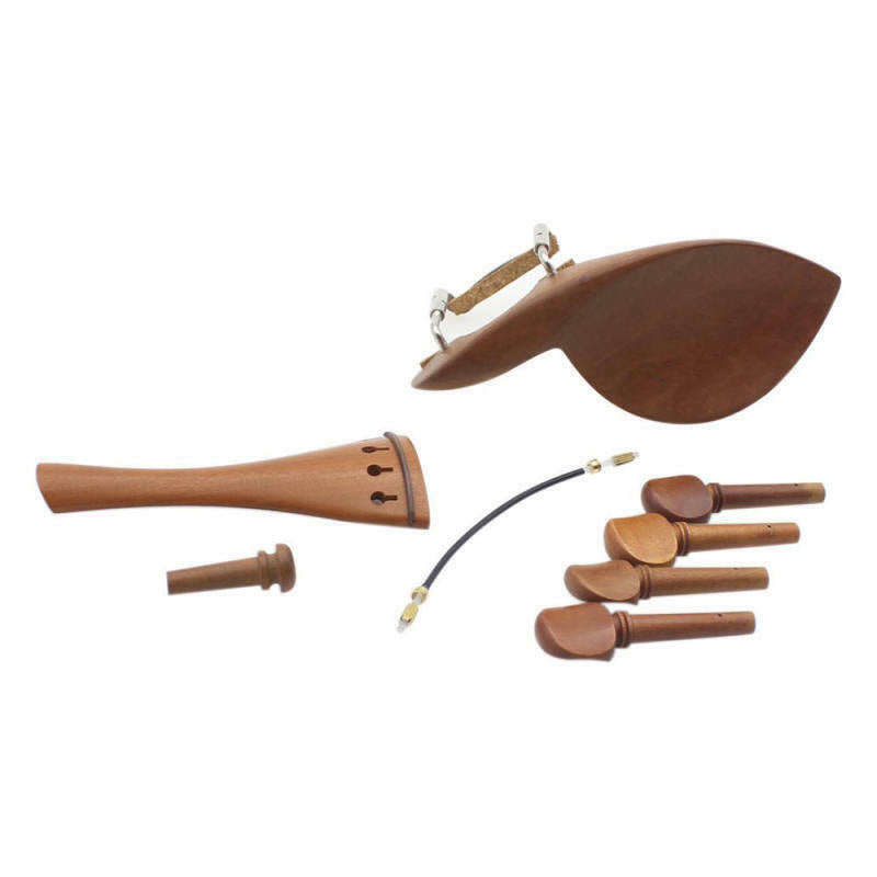 1 set 4/4 Violin Parts Tailpiece Violin Peg Chin Rest End Pin Rosewood NEW