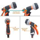 2 Pack Garden Hose Nozzle, 8 Adjustable Hose - High Pressure Hand Sprayer f
