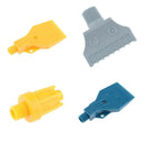 4x 1/4 BSP Male Thread Multi Blow Flat Fan Nozzle ABS Air Blow Jet Nozzles