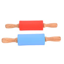 1 Pcs Silicone Rolling Pin Non-Stick Dough Roller Cooking Fondant Paste ToolBX