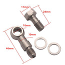 Straight Banjo  Kit M10x1.5 Mm To 4AN +1.8mm