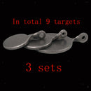 3pcs  Target Plinking Target Thickness 3mm For Upright Surface Stick