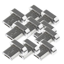 10x Magnetic Tips Micro USB Converter Adapter Connector Head For Phone