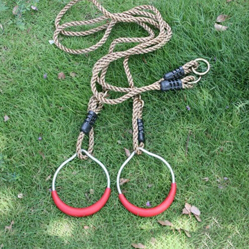 Plastic Ring Swing Children Kids Hand Grip Swing Outdoor Indoor Sport Toys kits