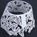 Cake Decoration Supplies,50PC DIY Cupcake Wrappers Butterfly Lace Cup Cake  Y8E1