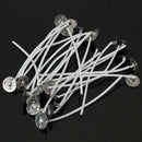 100Pcs 8cm-80mm Pre Waxed Candle Wicks With Sustainers Quality Wicks