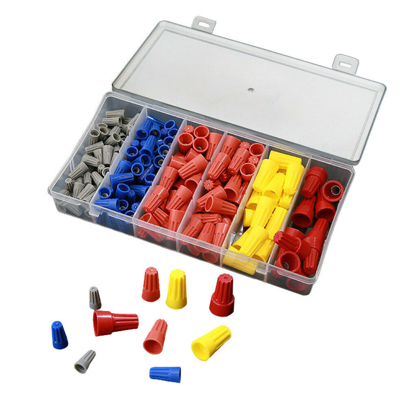 158pcs Home Electrical Wire Connector Cap Spring Inserted Twisted On