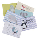 thank you cards birthday card for kids note cards with envelopes 6pcs/set M&E