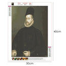 5D DIY Full Drill Diamond Painting Portrait Embroidery Craft Kit (WX166)