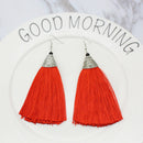 8Pcs Mixed Color Silky Tassels for Crafts Cardmaking Bookmarks Earrings 3.3"