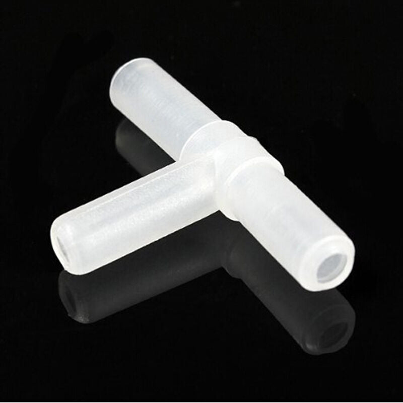Plastic Tee's / "T" 3-Way Aquariums Air Pumps Line Tubing Joints Connectors JR