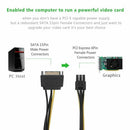 Sata Power Cable Sata15 Pin to 6 Pin PCI Express Images Video Card Power Ca D8B1