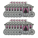 12pcs Carriage Design Candy Sweets Sugar Boxes Pink Wedding Party Decoration