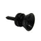 Black Strap Lock Button Knobs Metal End Pin Pack of 2 pairs