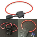 5 Pack 16 Gauge ATC In-Line Blade Fuse Holder 100% OFC Copper Wire + 1A - 40A