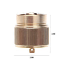 Copper LPG Adapter Camping Propane Mini Tank Input Lindal Valve Output Connector