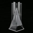 2Pc Plastic Candle Molds Soap Candles Making Crafts Conic&Pentagonal Pyramid
