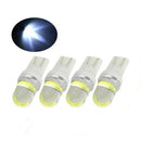 4 X T10 W5W LED COB Silica Gel Car Bulb Wedge Side Light 12V White
