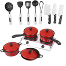 Kids Toys Plastic Kitchen Cookware Tool Set Tableware Prerend Play Game