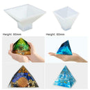4 Pack Pyramid Silicone Molds Casting Molds, Cone Epoxy Molds, Silicone Mol K1S7