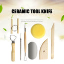 8Pcs Pottery Clay Ceramics Molding Carving Sculpting Molding Pottery To OIS