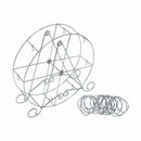 8-Cup Ferris Wheel Cupcake Stand - Round Rotating Stainless Steel by