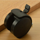 Set of 4 Screw In Caster Wheels - 2 With Lock Function L1P1