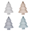 4 Pcs Creative Christmas Tree Shape Fruit Dish Candy Snacks Nuts Seeds Dry  L6M7