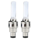 2pcs Tire Valve Cap Wheel Rim Bike Car Motor Wheel Tyre Stem Cap Lights
