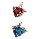 2Pcs Heart Keepsake Urn Pendant Cremation Charms for Ashes Human Pet Waterproof