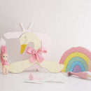 Wooden Wall Swan Hangers Racks Of Children'S Clothing In Children'S Room De