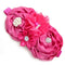 Girls Baby Children Satin Rose Headband Hair Bow Band Acsories