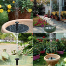 Garden Solar Birdbath Fountain Pump Outdoor Solar Fountain Panel Water Floating