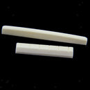 2x 80mm Bone Saddle + Slotted Nut 52mm Replacement for Classical Guitar Accs