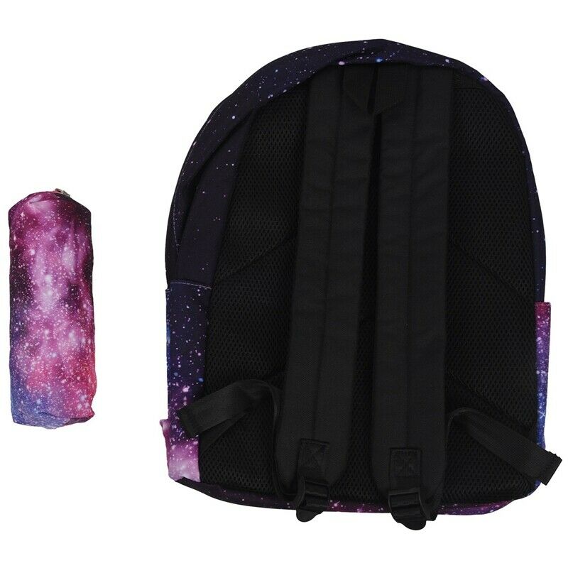 Women Canvas Backpack Stylish Galaxy Star Universe Space Backpack Girls Sch J1B5