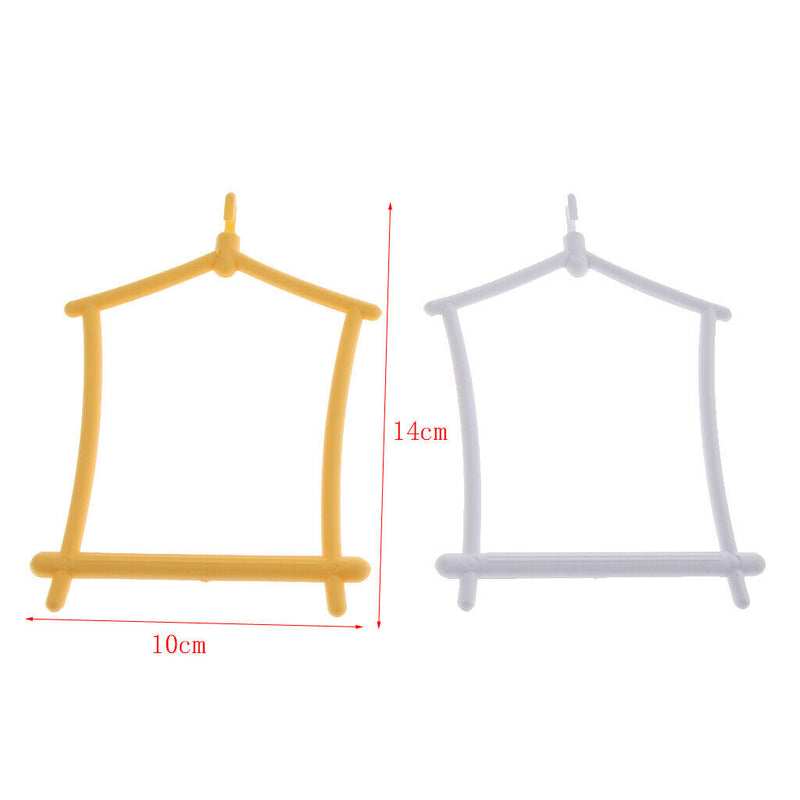 2Pcs Bird Parrot Plastic Swing Cage Chew Bites For Small Size Birds