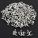 52Pcs DIY Letters Charm Pendant Jewelry Finding for Bracelet Necklace Making,