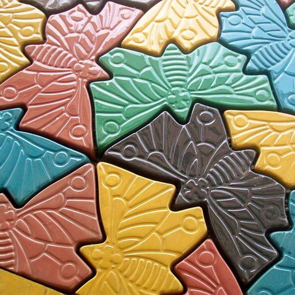 Butterfly Shaped Stepping Stone Plaster Concrete