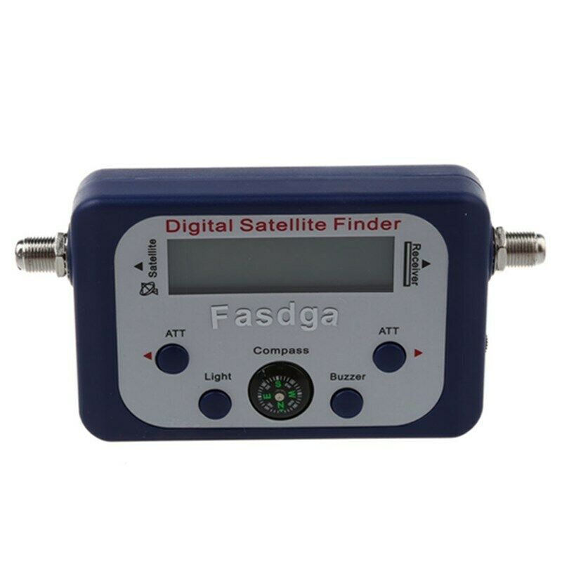 Fasdga Digital LCD Satellite Finder Signal Strength Meter Dish Blue P9M1