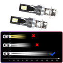 2X H3 60W 800LM COB LED Headlight Conversion Kit Bulbs 6000K Driving DRL Lamp