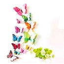 Creative Double-Layer Color Butterfly Wall Paste 12  color A