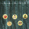 LED Star Christmas Light Hanging Round Santa Claus Fairy Lamp with Suction