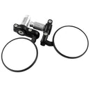 1 Pair 7/8 Round Motorcycle Mirrors 22mm Handle Bar End Side Rearview Mirrors