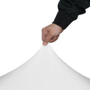 Round Polyester Table Cloth Cover Party Decor Fitted Tablecloth White Polyester