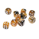 10Pcs Gray Six Sided D6 Dice Dies 16mm for Dungeons & Dragons Role Play Accs