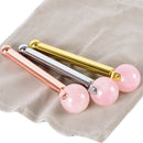 Eye Jade Roller Stainless Steel Natural Quartz Facial Roller Eye Jade Rolle