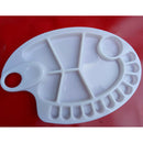1pc 17 Grid fish shape Watercolor Plastic Painting Tray Paint Mixing Palette 3C